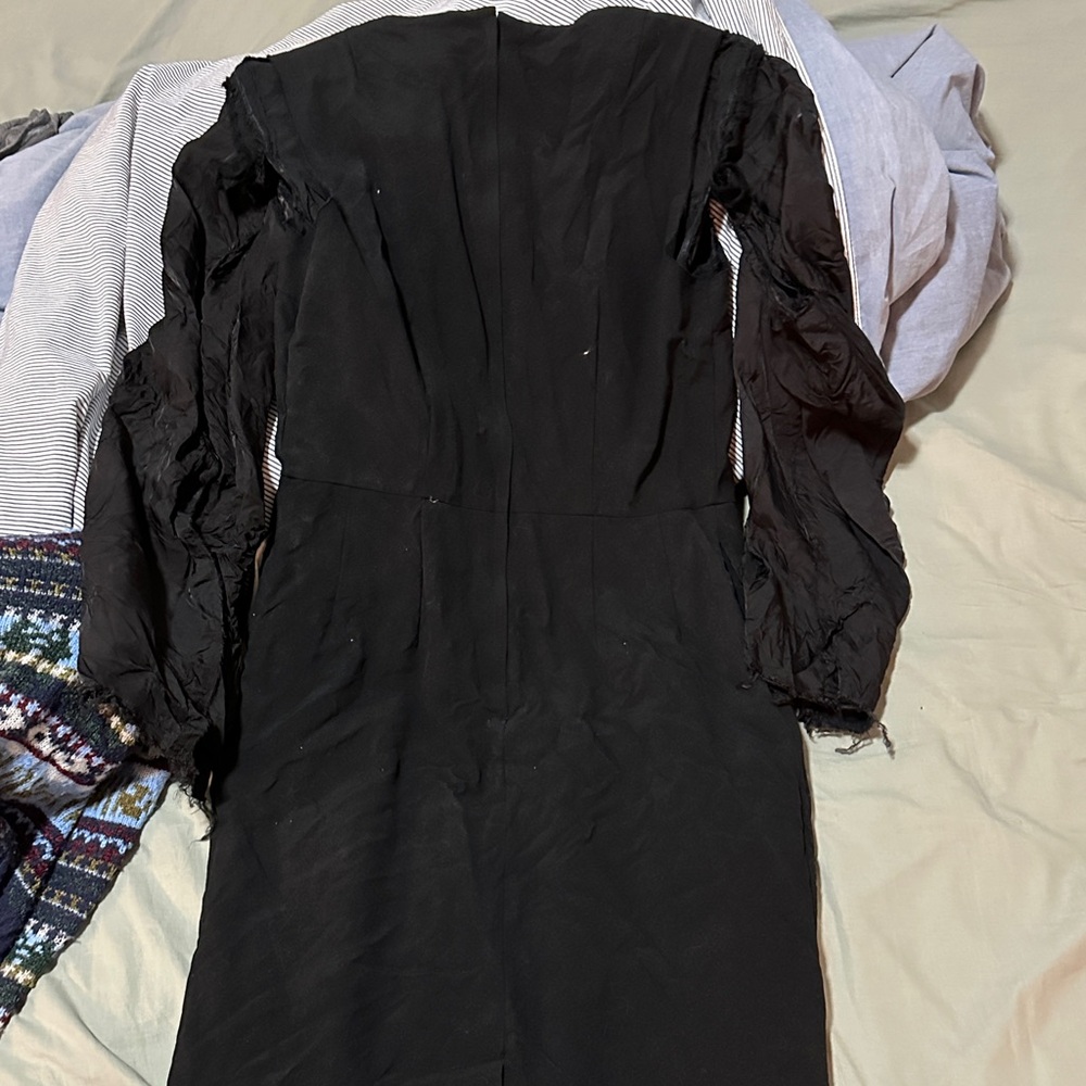 Comme des Garcons Black Long Sleeve Dress